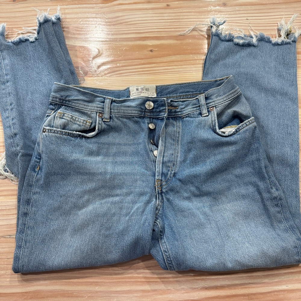 Free People ankle cropped baggy SX 27